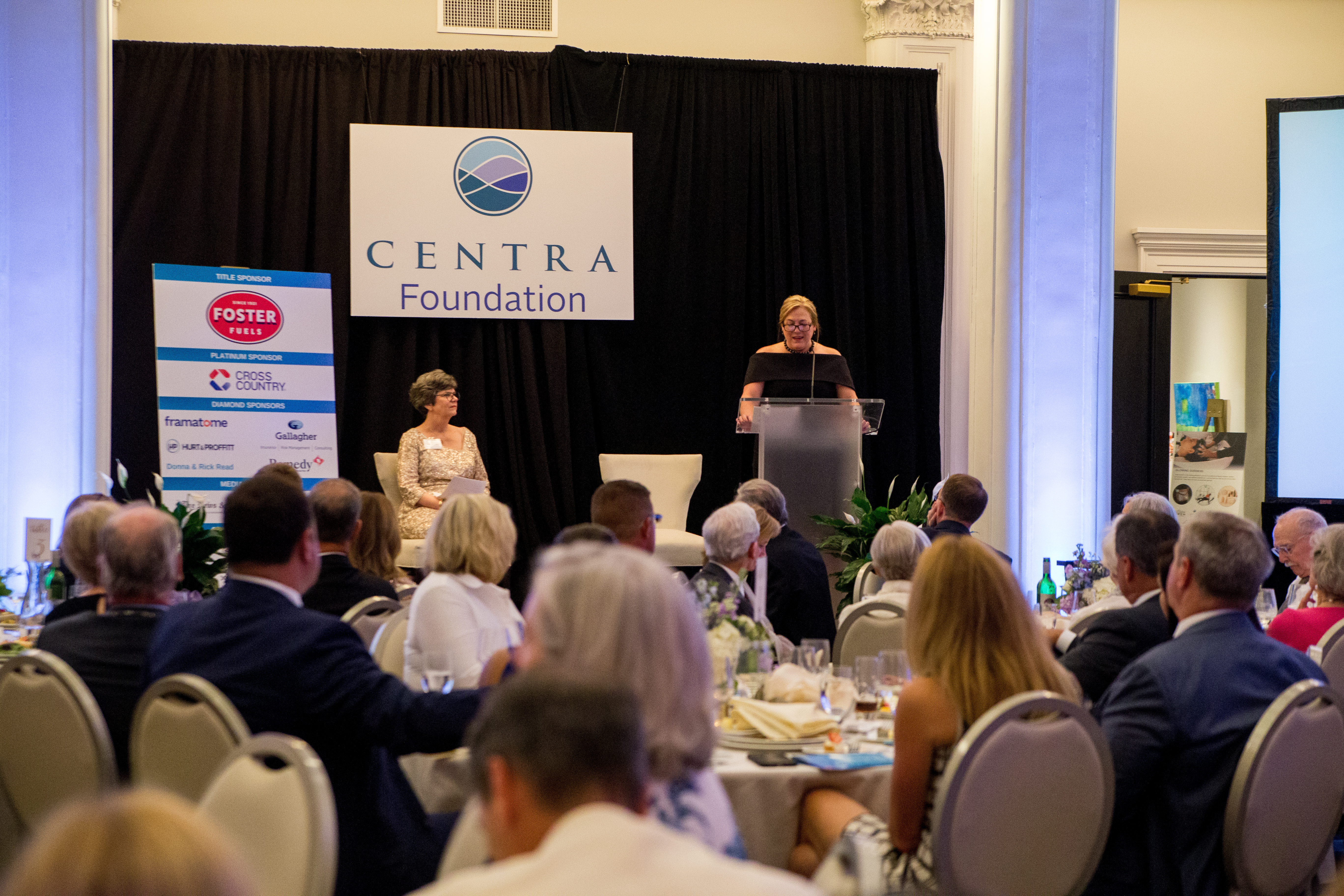 CEO Amy Carrier speaks at the Centra Celebration